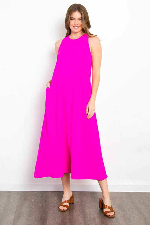 Be Stage Midi Tank Dress with Pockets by Be Bliss Boutique