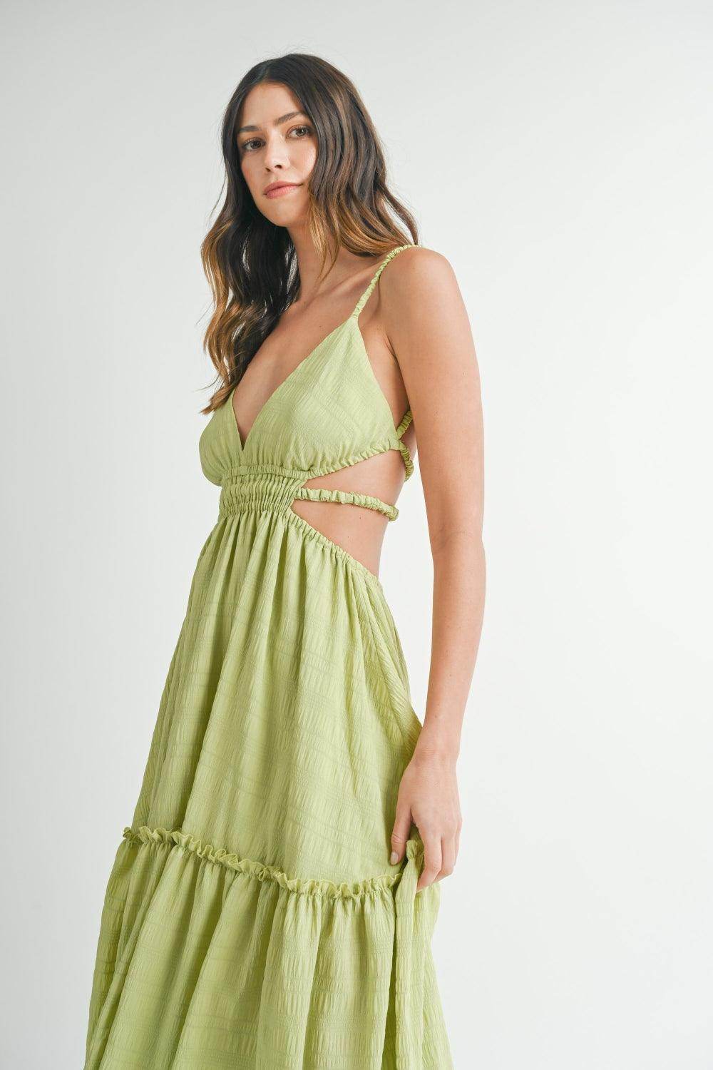 MABLE Cutout Waist Backless Maxi Dress for Special Events by Selvanelle