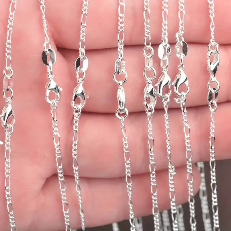 Exquisite Copper Necklace Chain, 16–30in Adjustable, 925 Silver Plated by DailySale