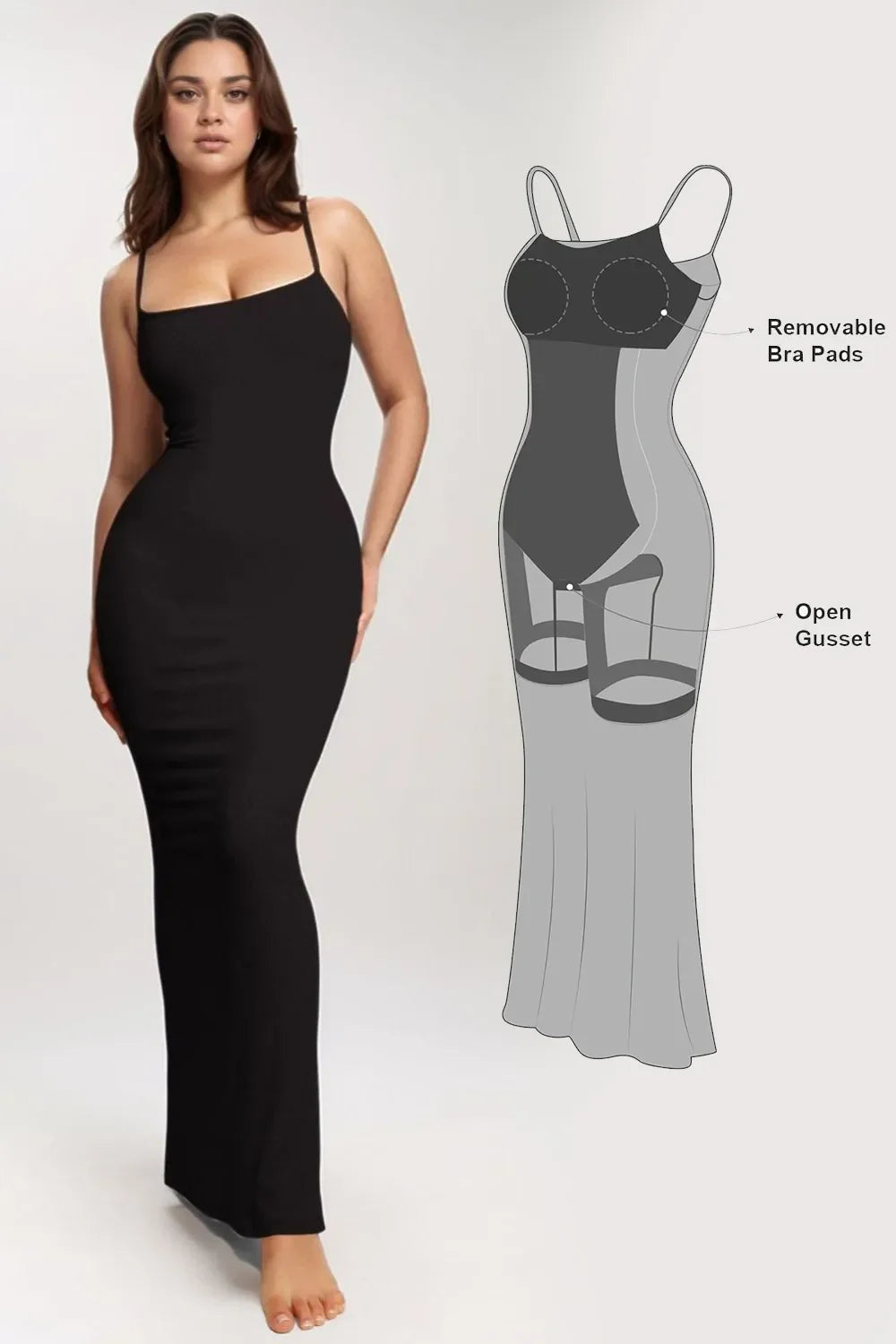 Basic Bae Built-In Shapewear Sleeveless Maxi Dress by Shopiebay