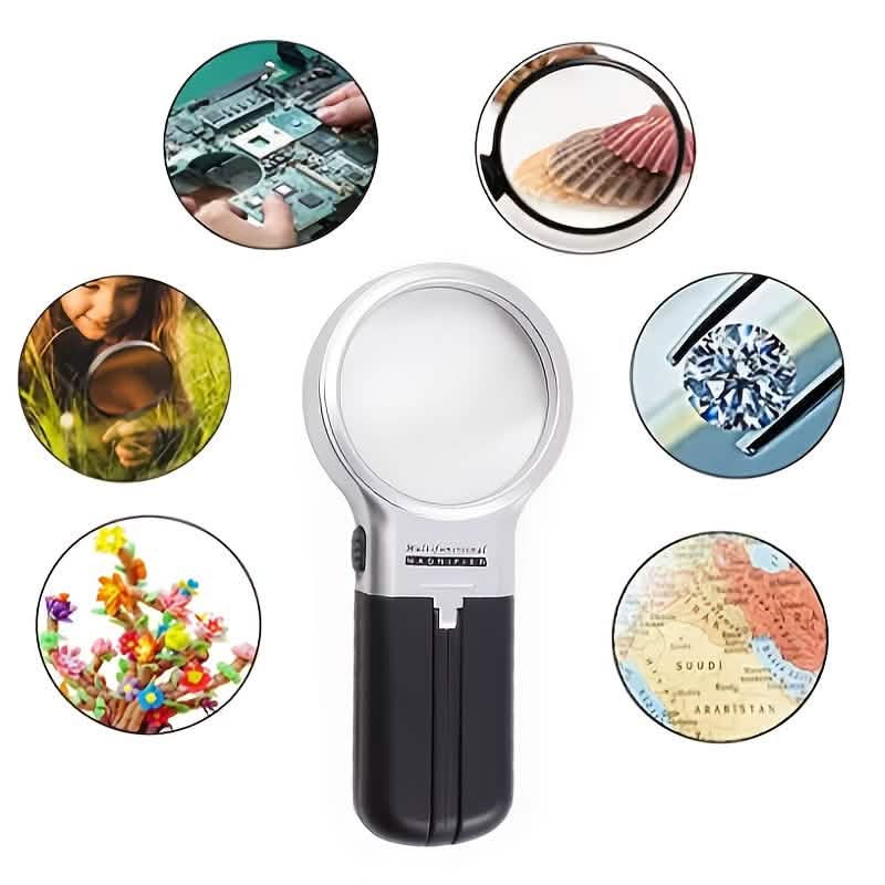 Foldable HD Multi-Power Magnifying Glass (Handheld & Desktop) by DailySale