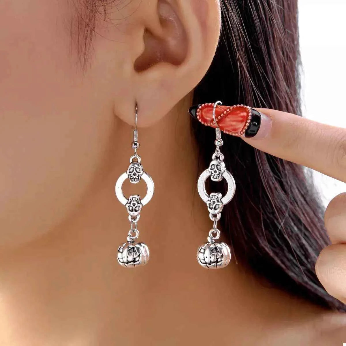 Pumpkin Halloween Dangle Earrings