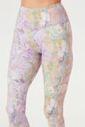 Pastel Marble High Waisted Leggings Made in USA