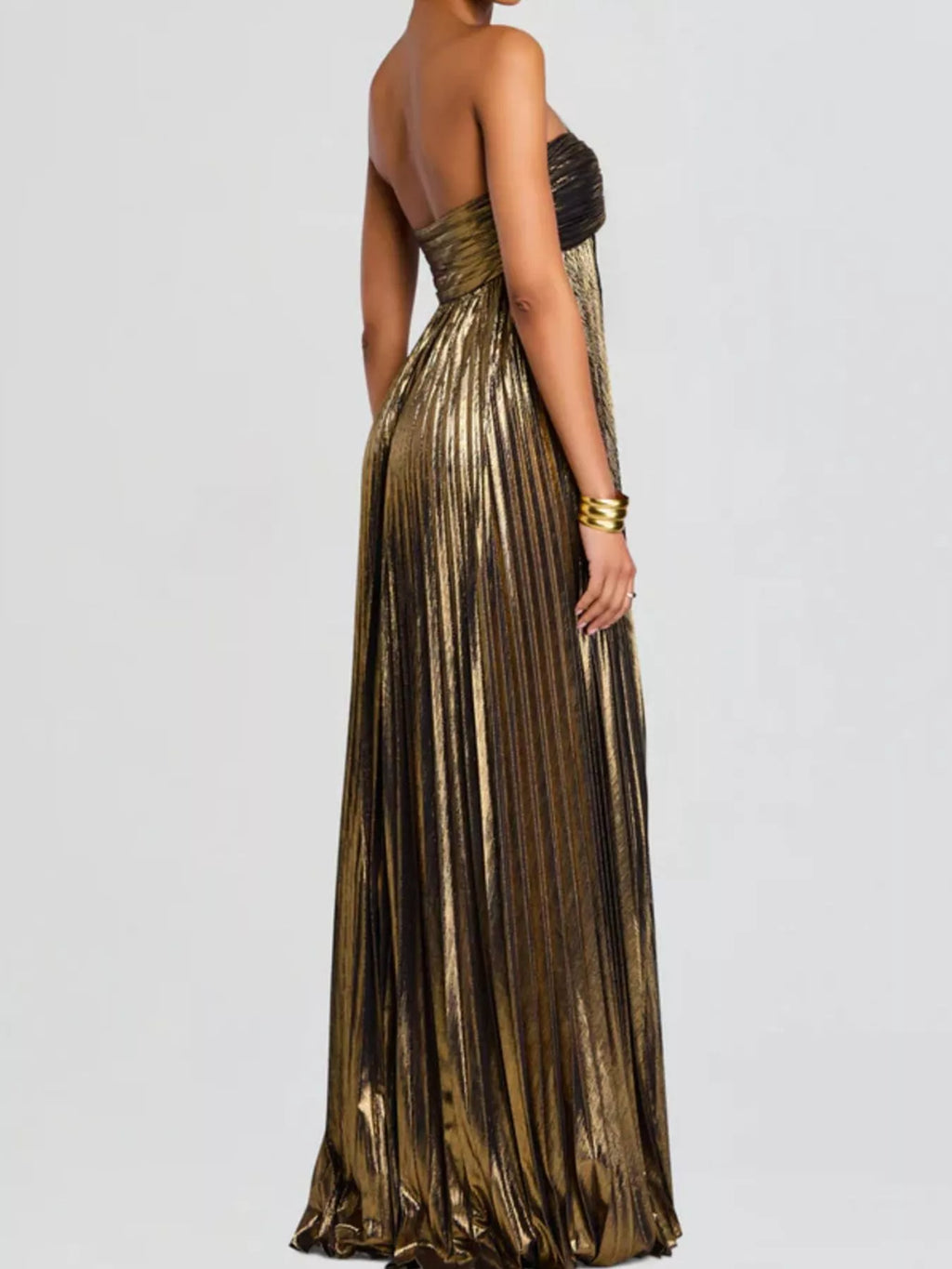 Split Sweetheart Neck Tube Maxi Dress by Shopiebay