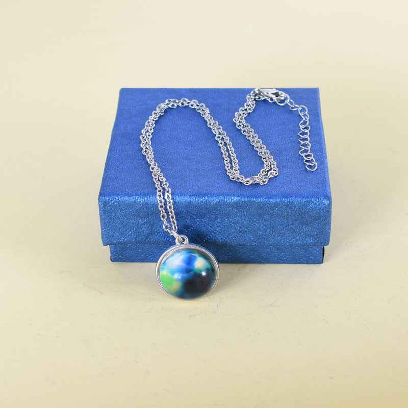 Cosmic Dream Starry Sky Time Gem Necklace
