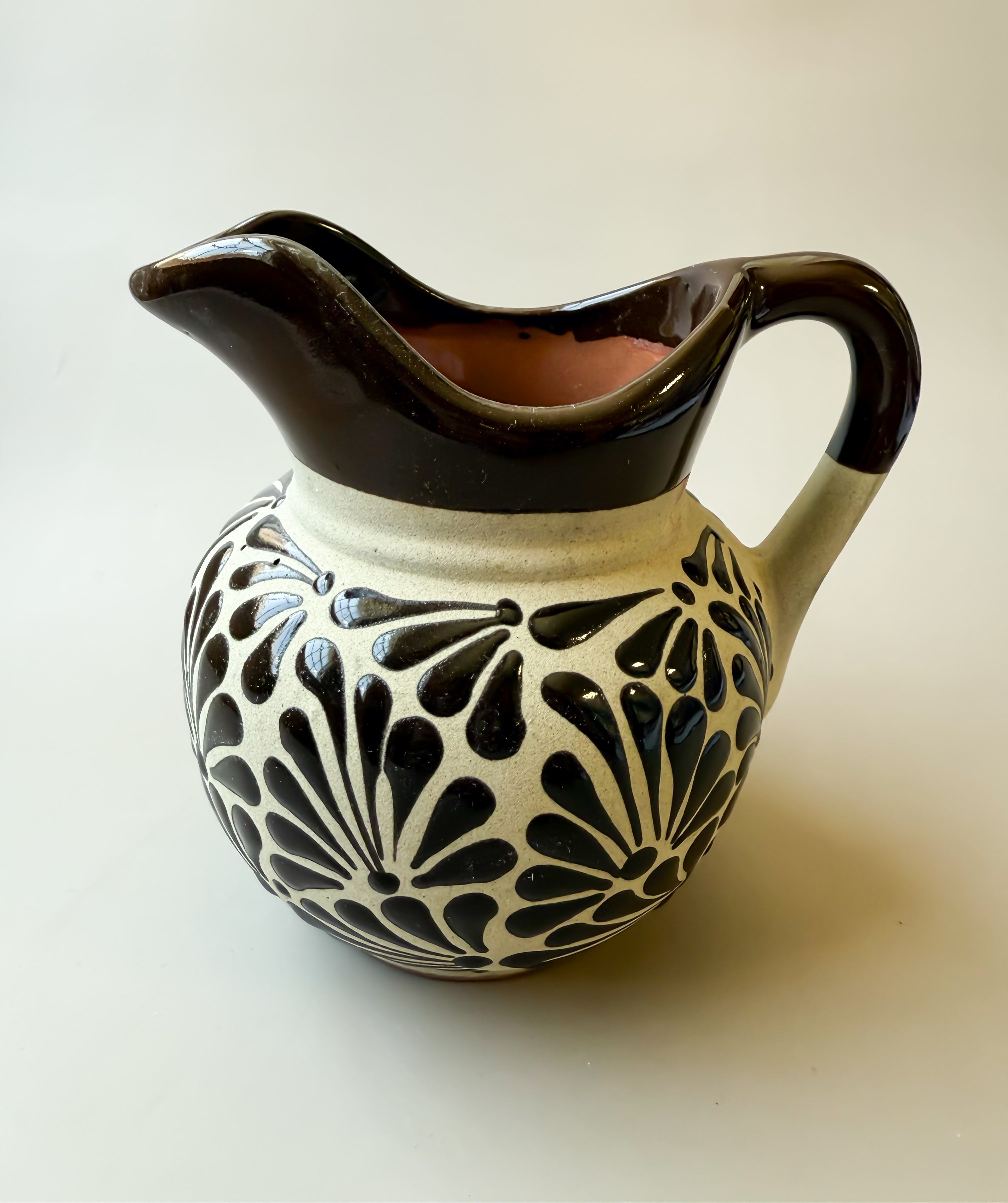 Talavera Style Clay Pitcher - Engobe Jarra Barro by TheMexHub