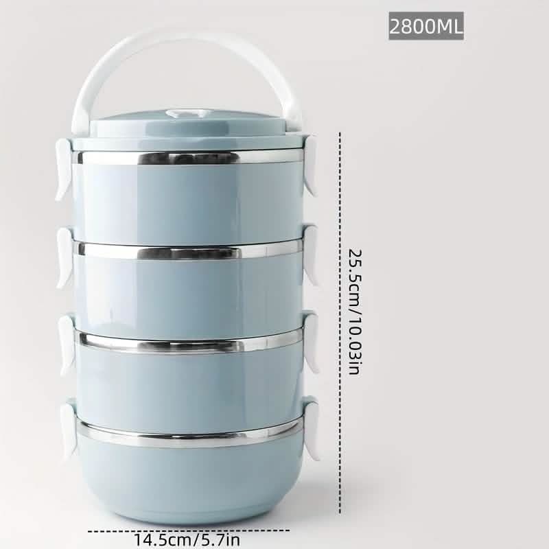 Stainless Steel Insulated Bento Lunch Box – 2/3/4 Layer by DailySale