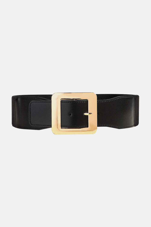 Alloy Buckle PU Leather Belt by Wild and Free Boutique