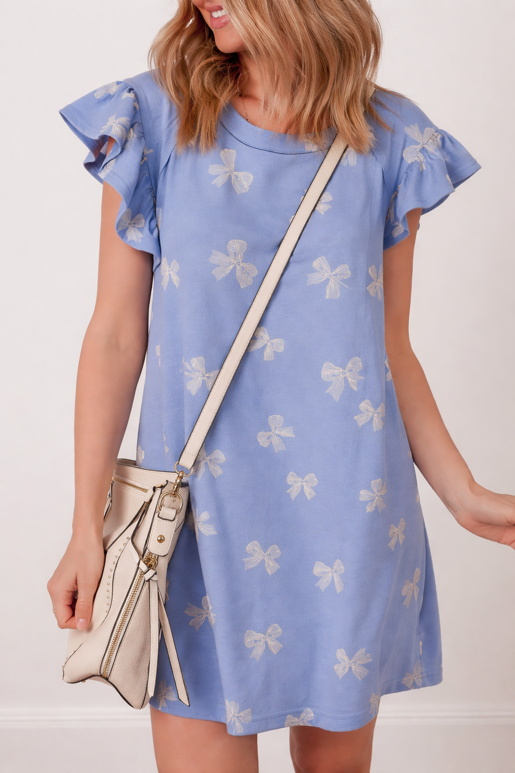 Emmie Sleeve Shift Mini Dress - Goddess Imports Marketplace