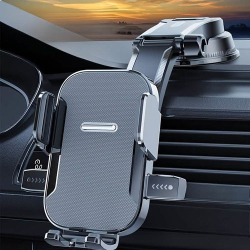 Adjustable Car Phone Holder – Suction Cup Dashboard Mount, Anti-Slip Grip, iPhone & Android by DailySale