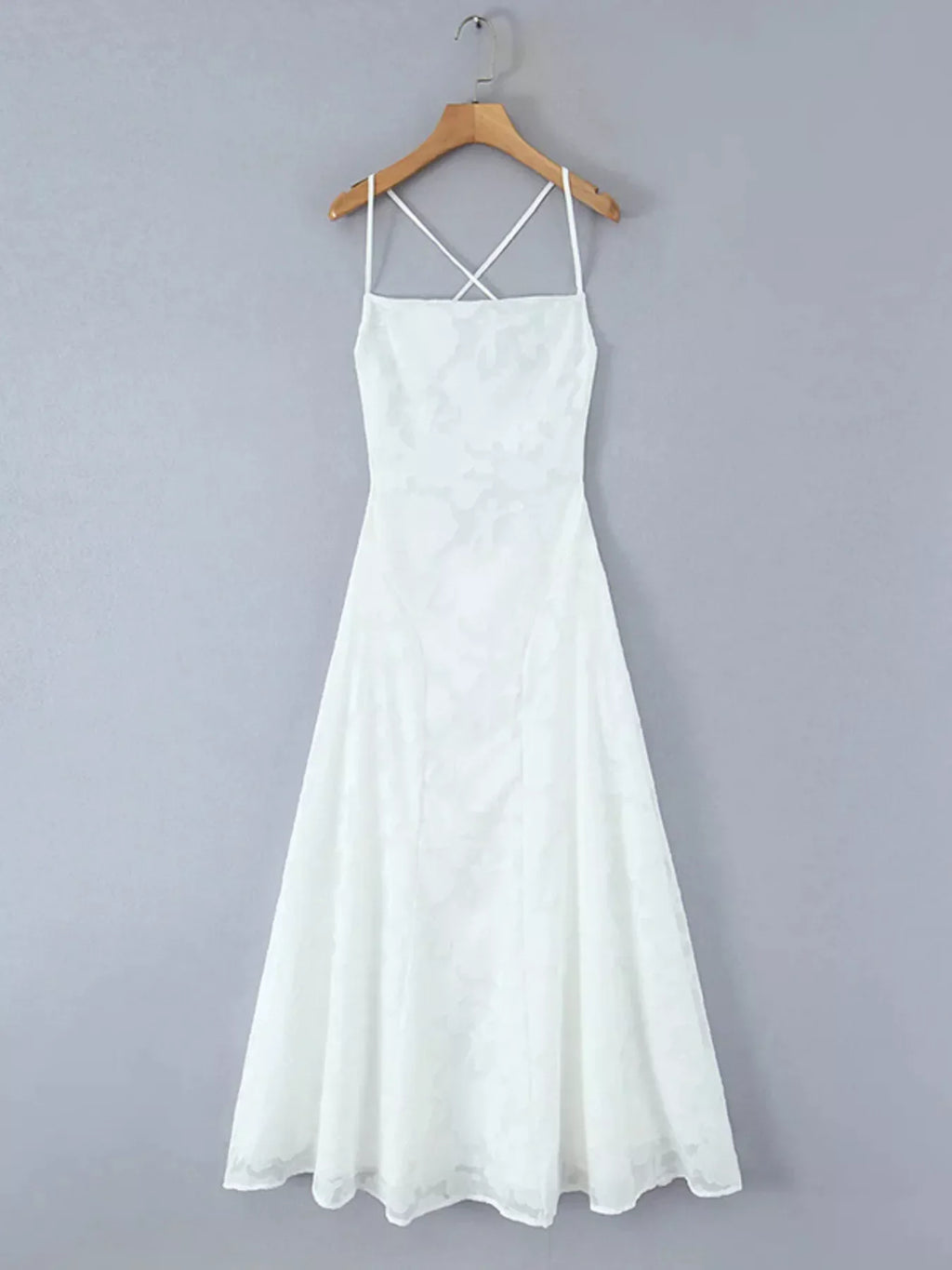 Lace Spaghetti Strap Maxi Dress by Shopiebay