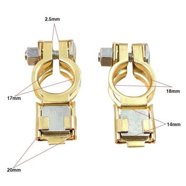 1-Pair: Adjustable Battery Terminal Clamp Clips by DailySale