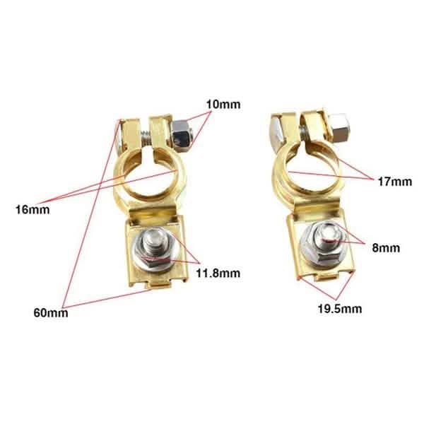 1-Pair: Adjustable Battery Terminal Clamp Clips by DailySale