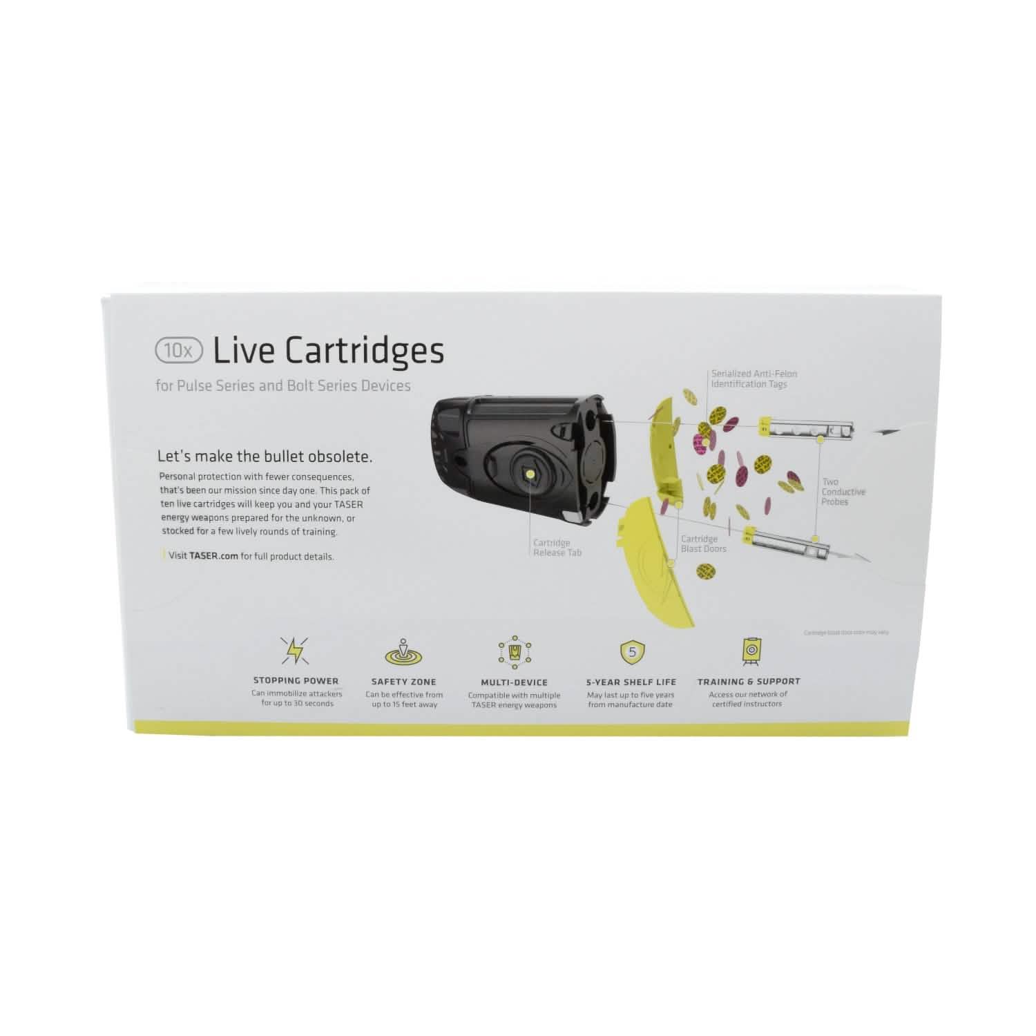 10-Pack: Live Cartridges for TASER C2/Bolt/Pulse/Pulse+ by DailySale