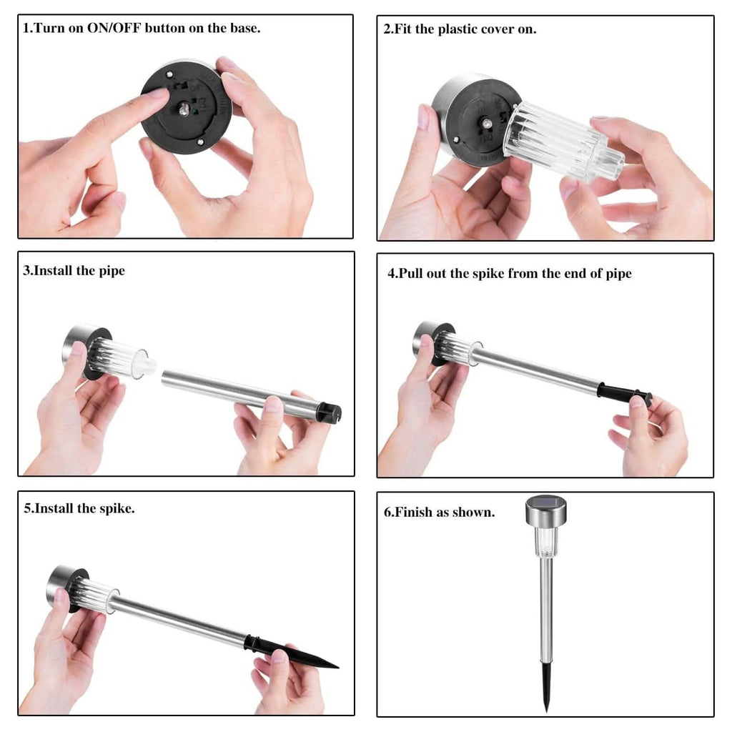 10-Pack: Outdoor Solar Landscape Lawn Light by DailySale