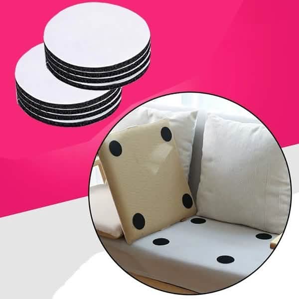 10-Pairs: Anti Curling Carpet Tape Rug Gripper Velcro by DailySale