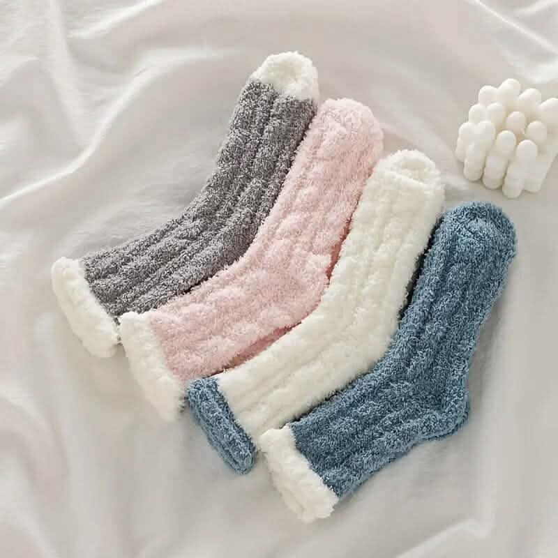 10-Pairs: Coral Fleece Crew Socks by DailySale