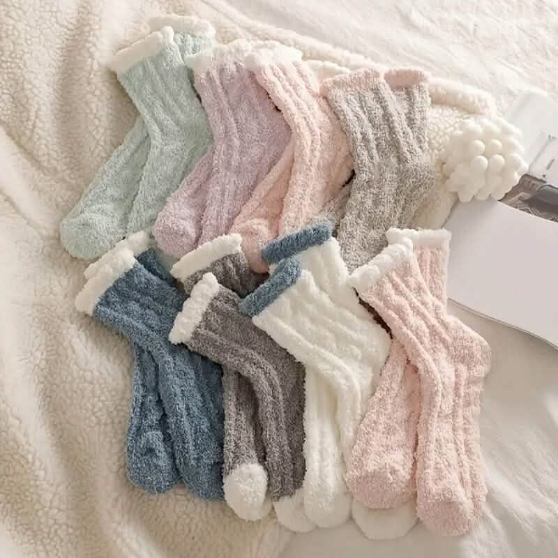 10-Pairs: Coral Fleece Crew Socks by DailySale