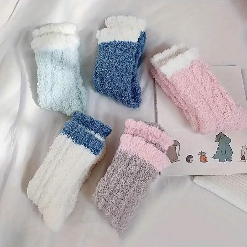 10-Pairs: Coral Fleece Crew Socks by DailySale