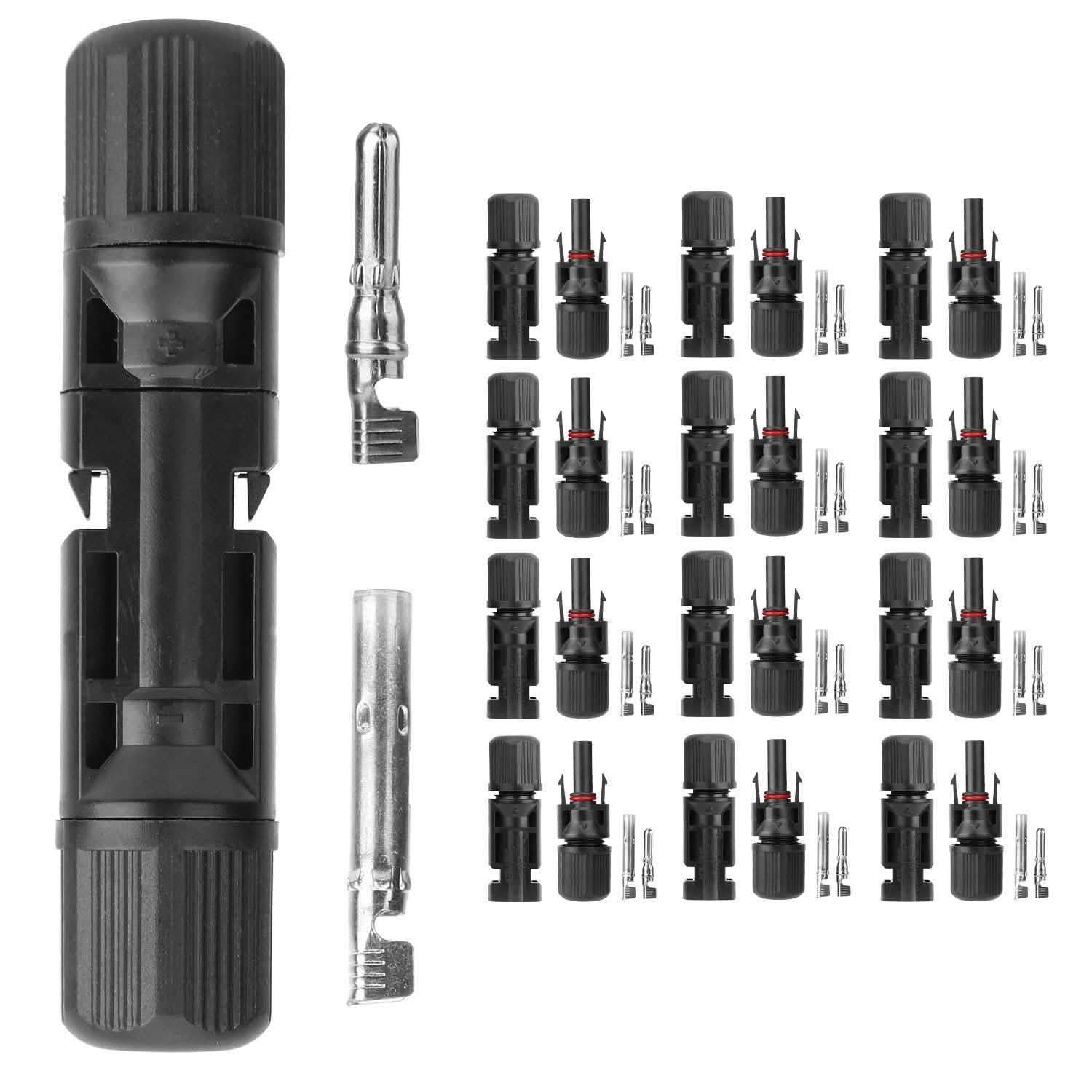 10-Pairs: Solar Panel Connectors by DailySale
