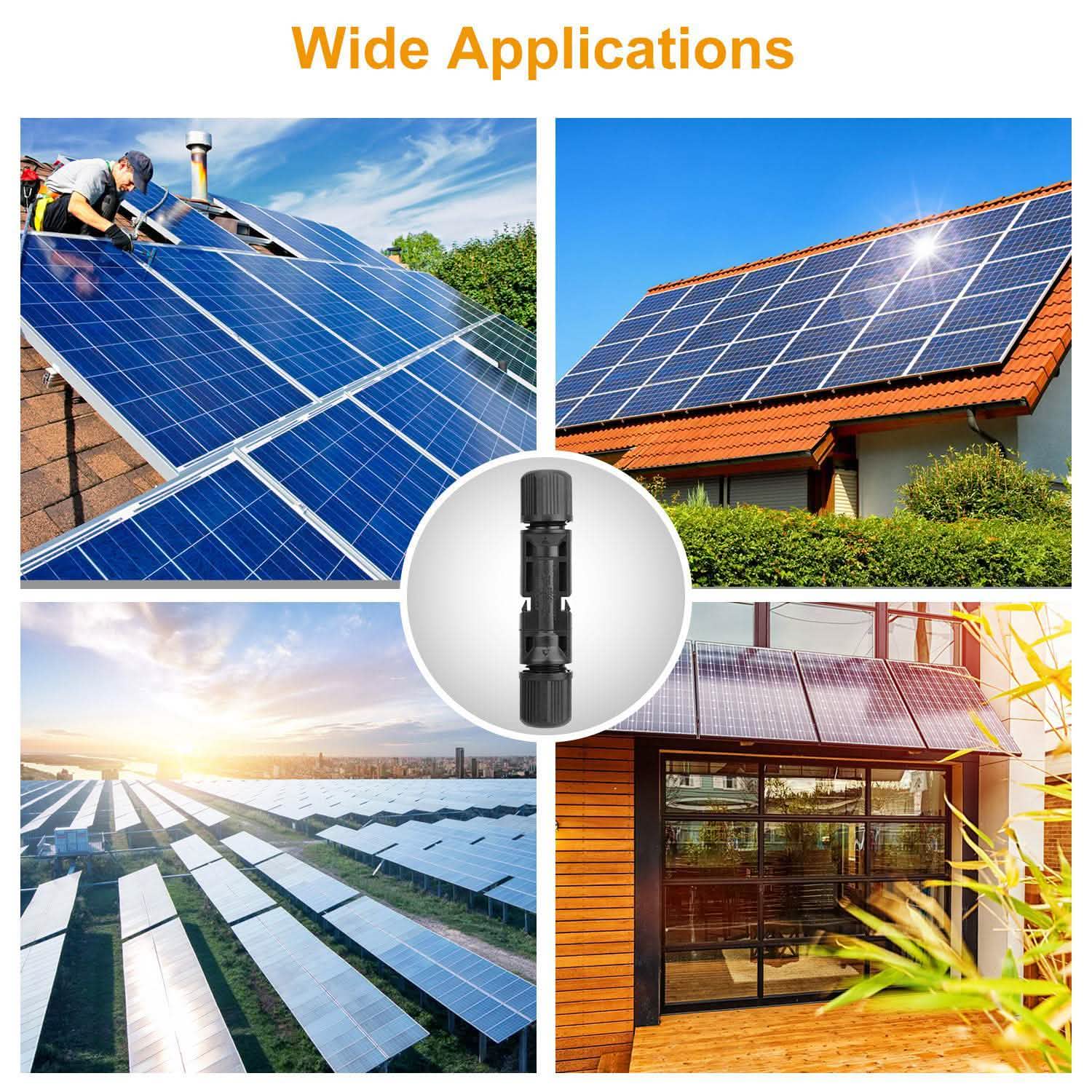 10-Pairs: Solar Panel Connectors by DailySale