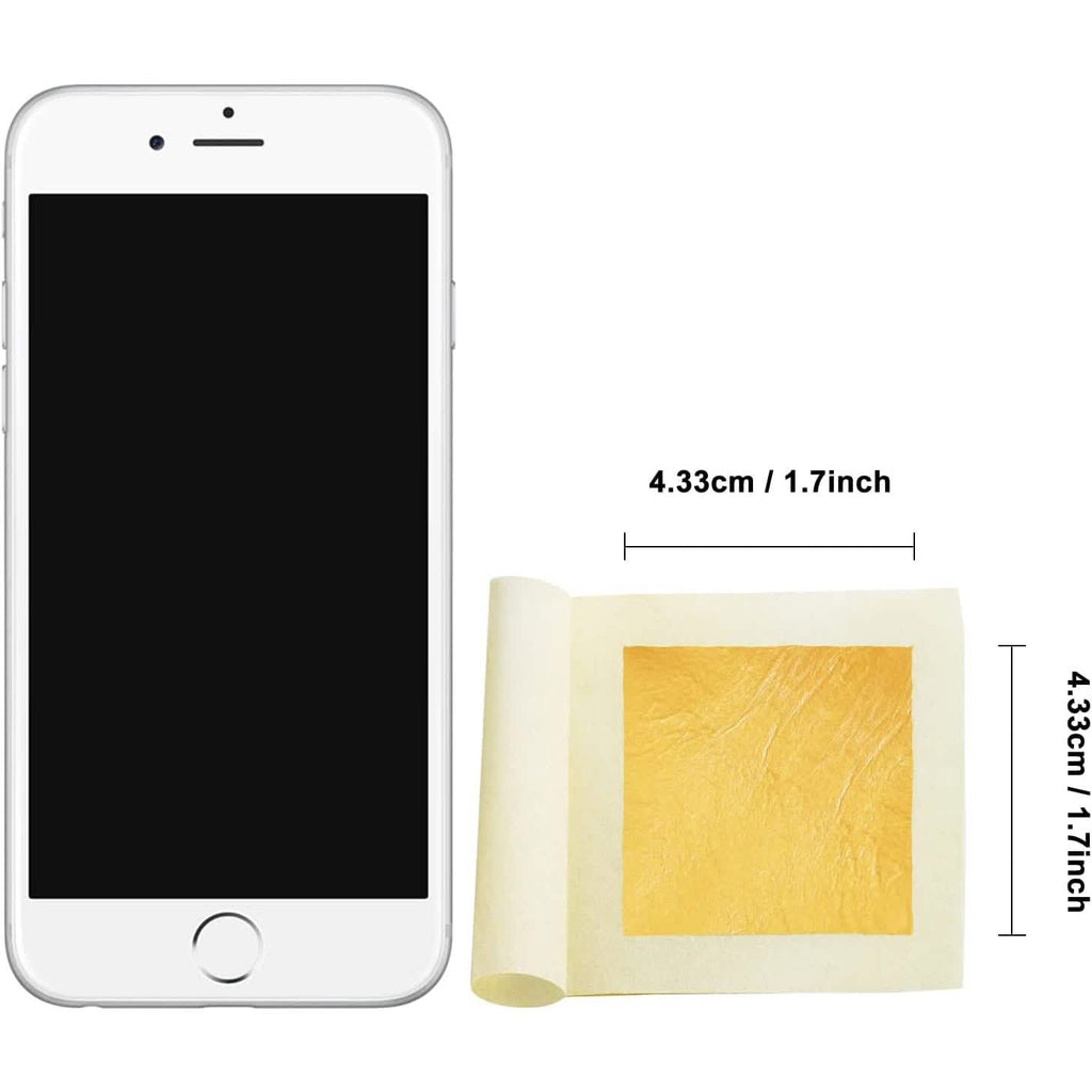 10-Piece: 4.33cm Edible Gold Leaf Sheets by DailySale