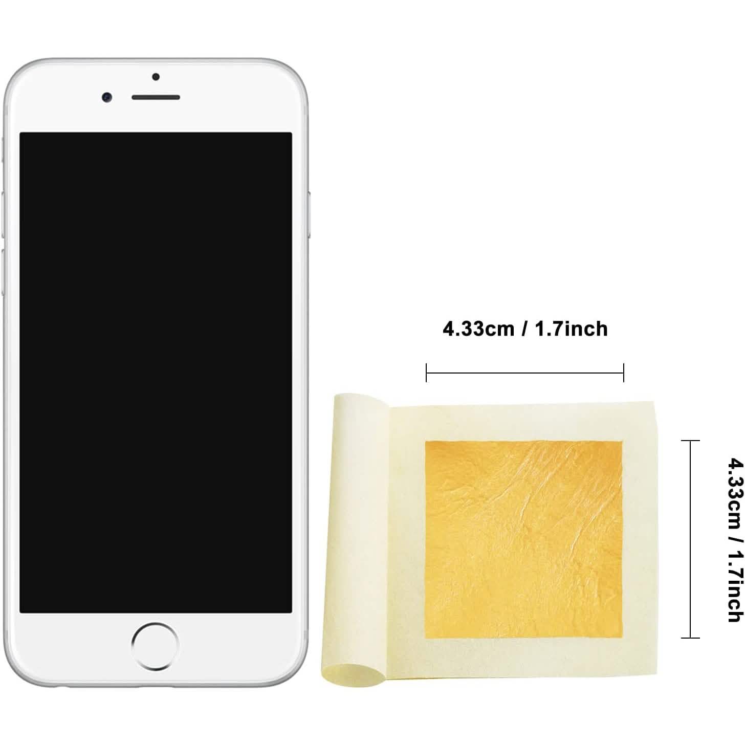 10-Piece: 4.33cm Edible Gold Leaf Sheets by DailySale