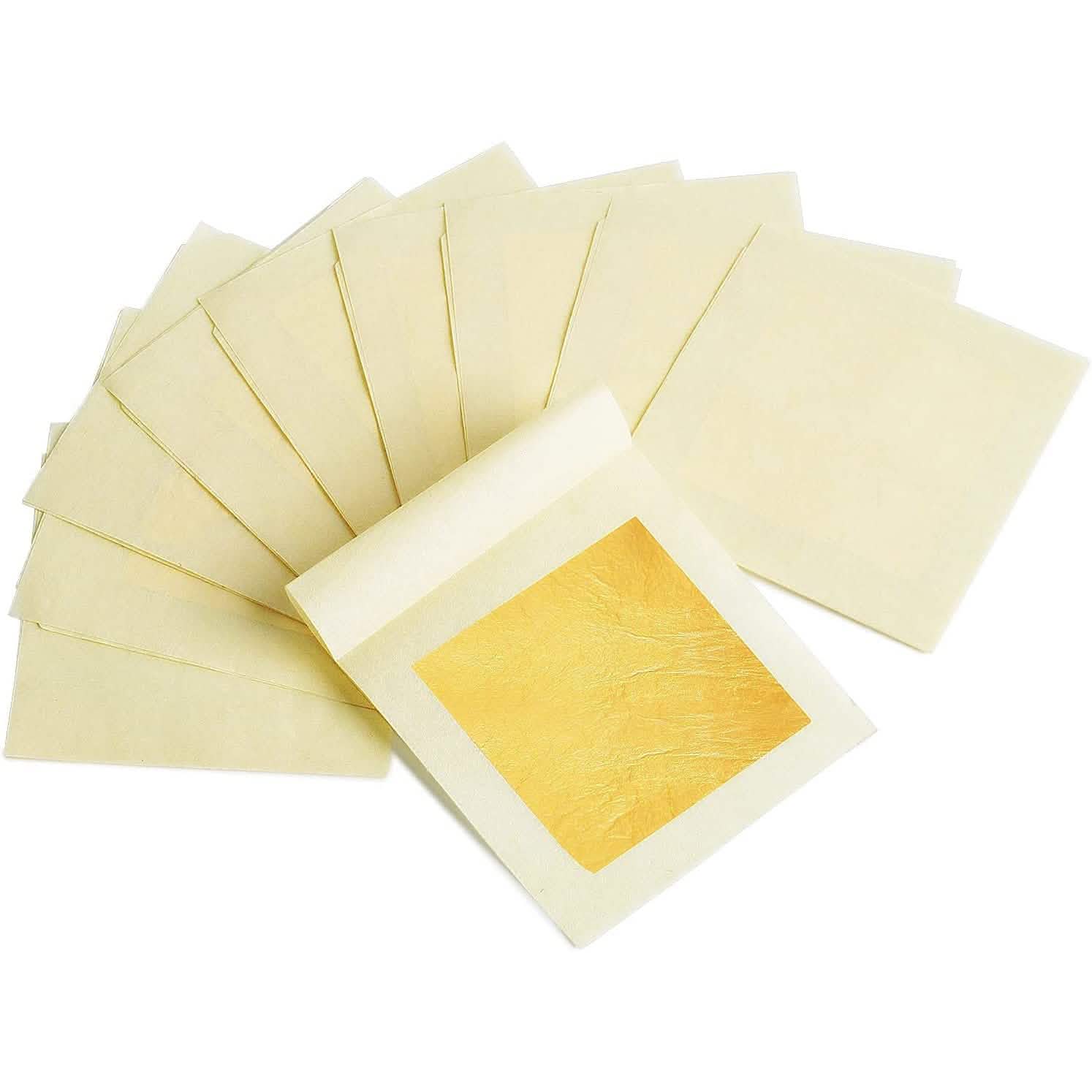 10-Piece: 4.33cm Edible Gold Leaf Sheets by DailySale