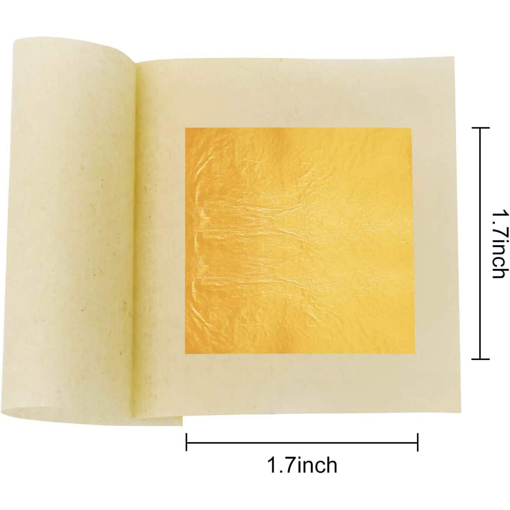 10-Piece: 4.33cm Edible Gold Leaf Sheets by DailySale