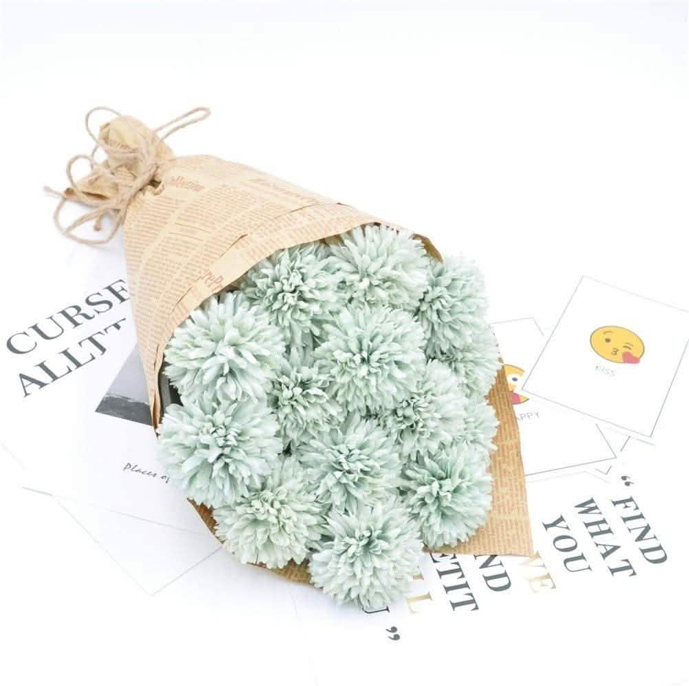 10-Piece: Artificial Flowers Chrysanthemum Ball Flowers Bouquet by DailySale