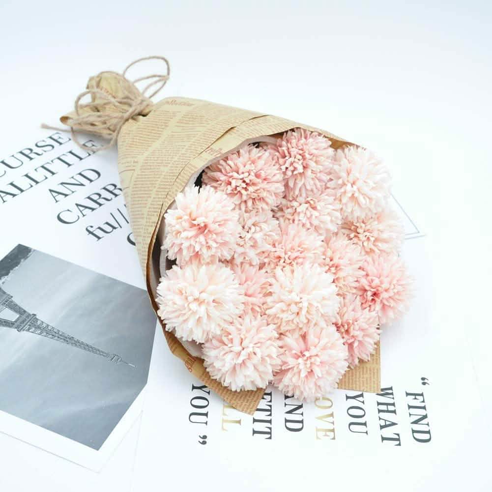 10-Piece: Artificial Flowers Chrysanthemum Ball Flowers Bouquet by DailySale