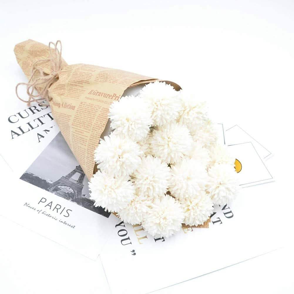 10-Piece: Artificial Flowers Chrysanthemum Ball Flowers Bouquet by DailySale