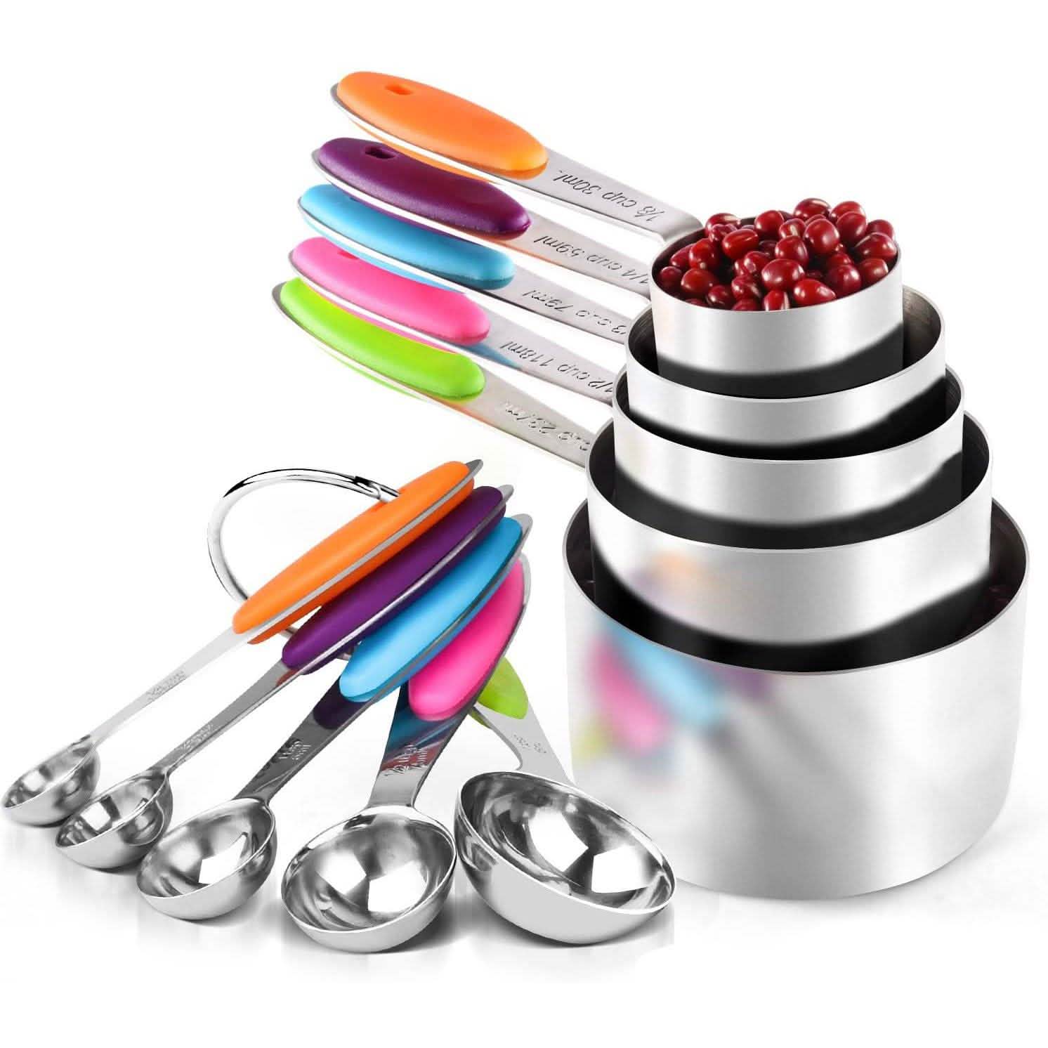 10-Piece: Measuring Cups and Spoons Set by DailySale