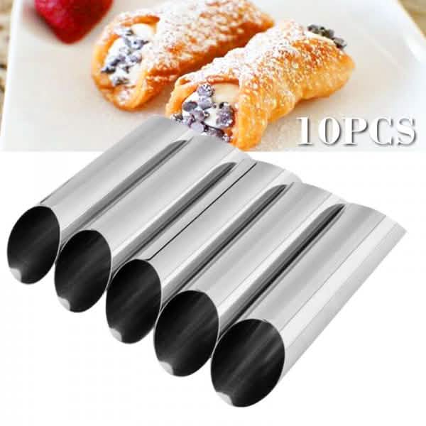 10-Piece: Non-Stick Buttercream Corner Danish Pastry Molds by DailySale
