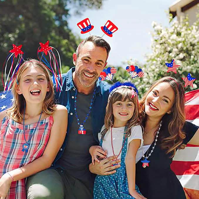 10-Piece: Patriotic Head Boppers Headband by DailySale