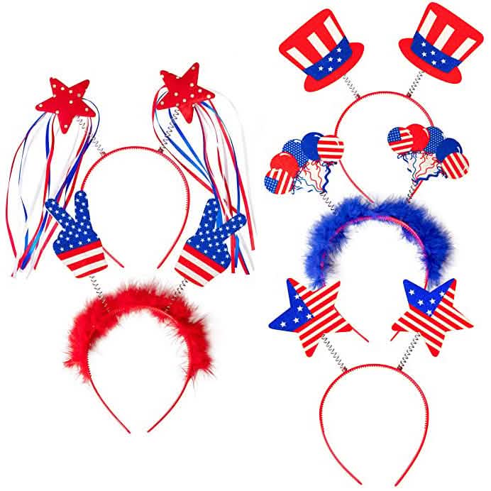 10-Piece: Patriotic Head Boppers Headband by DailySale