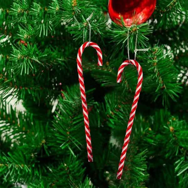 10-Piece: Plastic Candy Cane Ornaments by DailySale