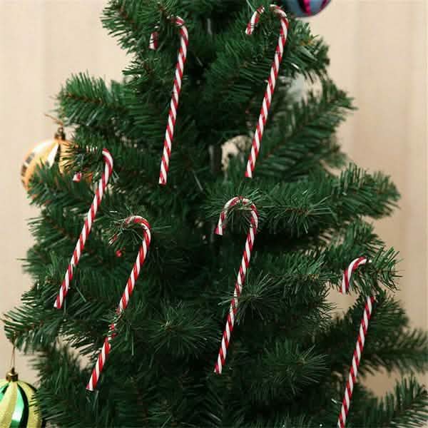 10-Piece: Plastic Candy Cane Ornaments by DailySale