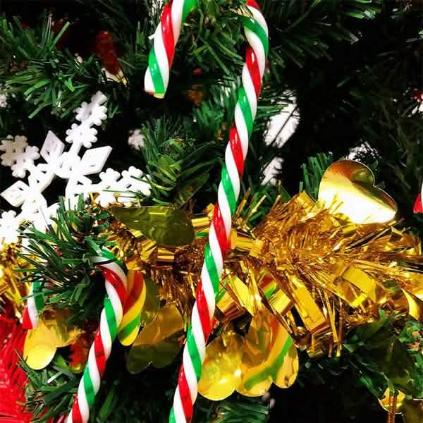 10-Piece: Plastic Candy Cane Ornaments by DailySale