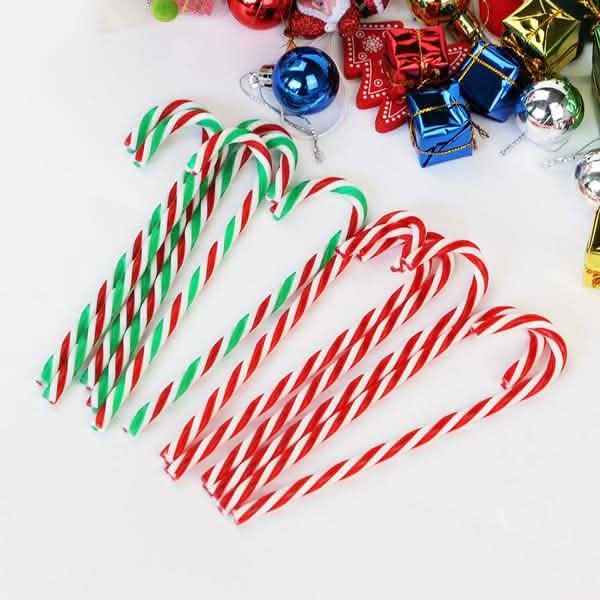 10-Piece: Plastic Candy Cane Ornaments by DailySale