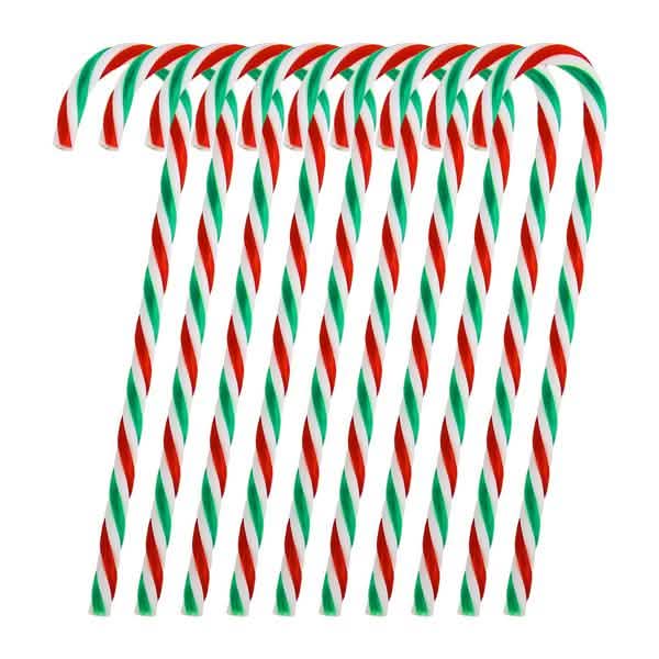 10-Piece: Plastic Candy Cane Ornaments by DailySale