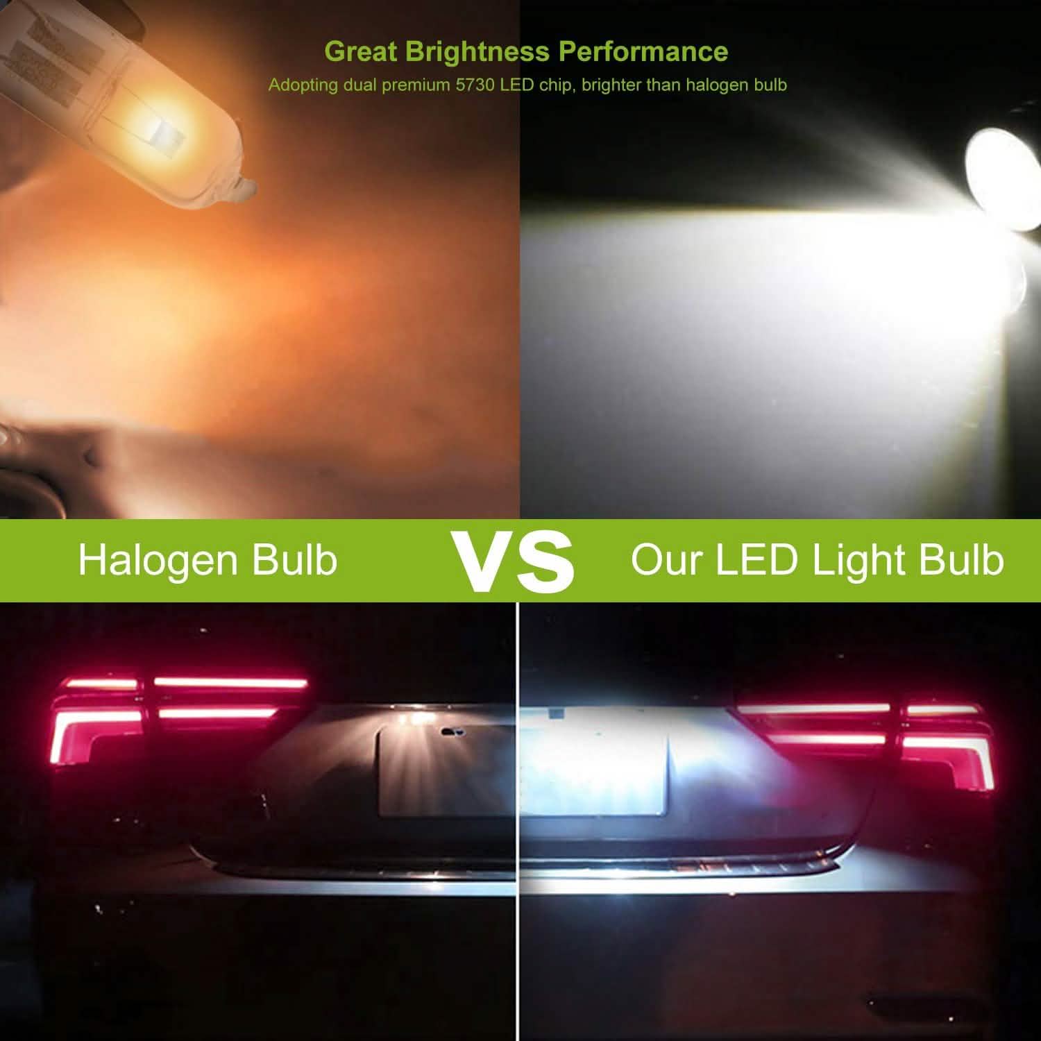 10-Piece: Xenon White Wedge Base LED Bulbs by DailySale