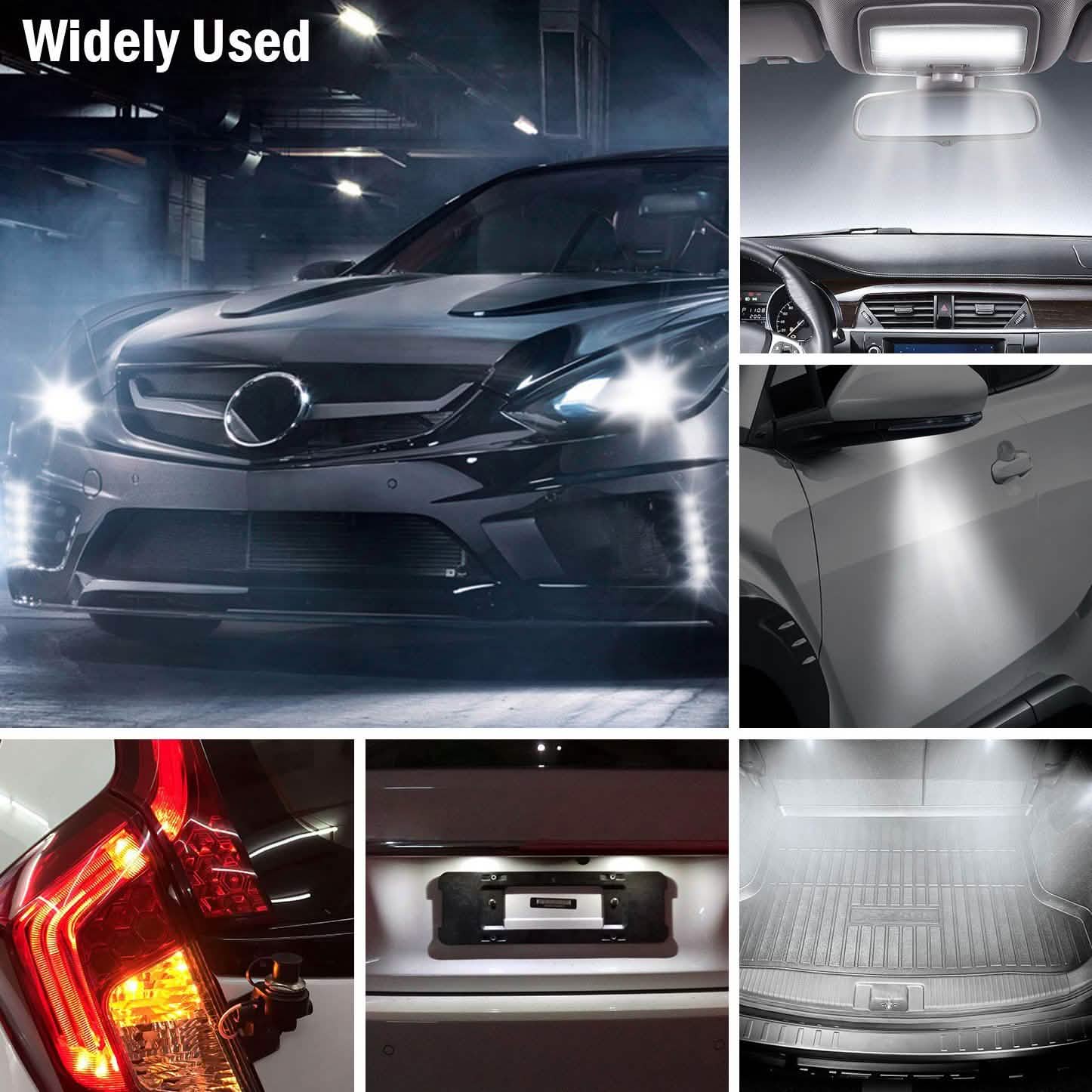 10-Pieces: LED Car Light Bulbs by DailySale