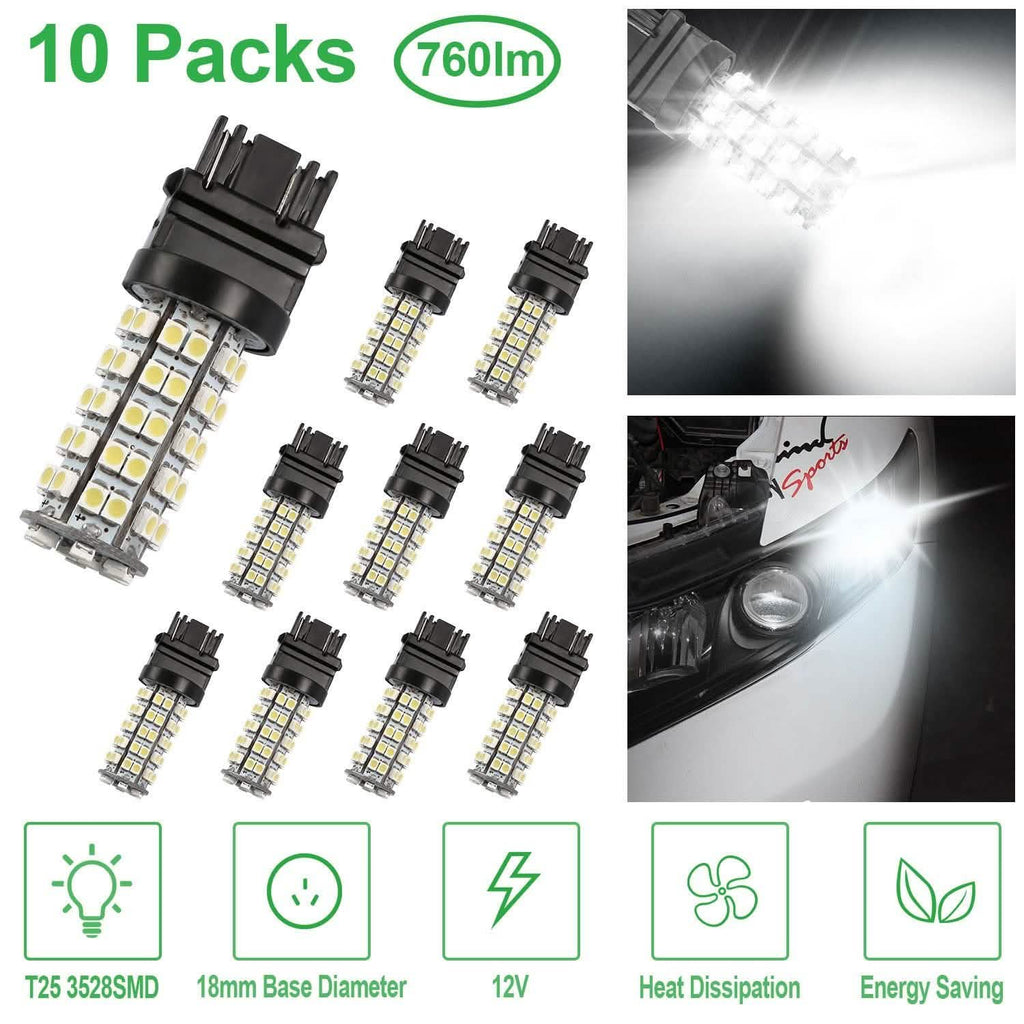 10-Pieces: LED Car Light Bulbs by DailySale