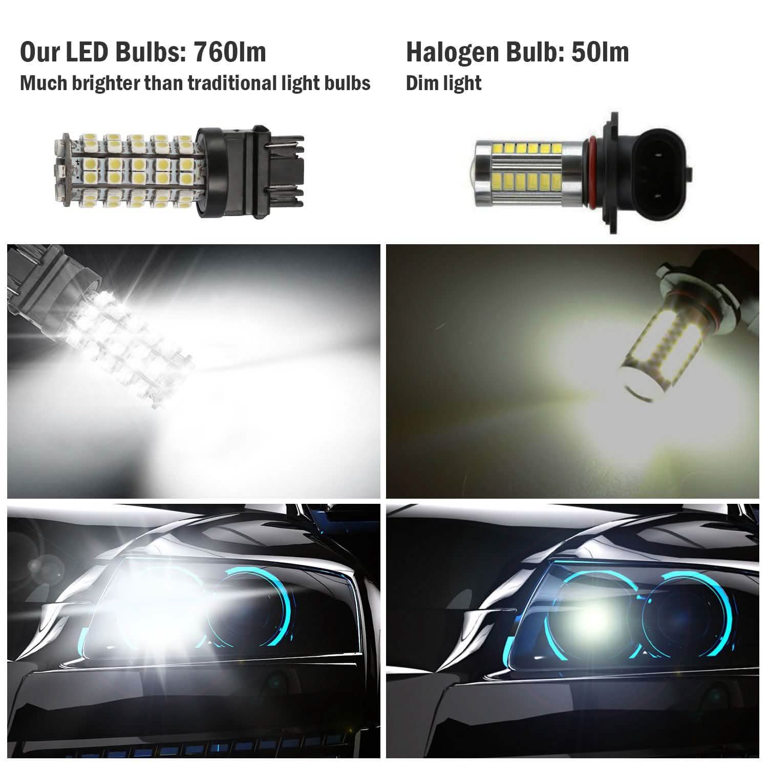 10-Pieces: LED Car Light Bulbs by DailySale