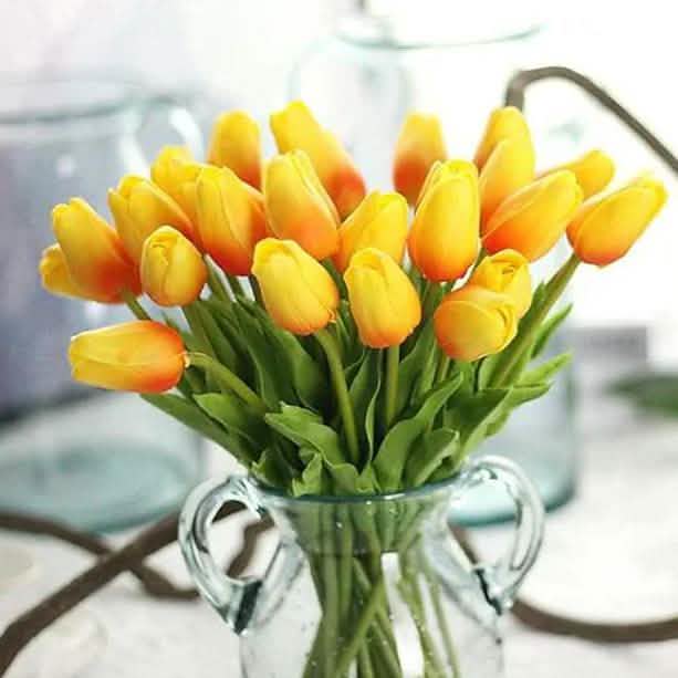 10-Pieces: PU Modern Style Bouquet Tabletop Flower Bouquet by DailySale