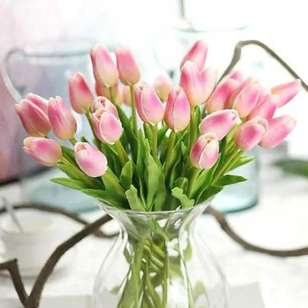 10-Pieces: PU Modern Style Bouquet Tabletop Flower Bouquet by DailySale