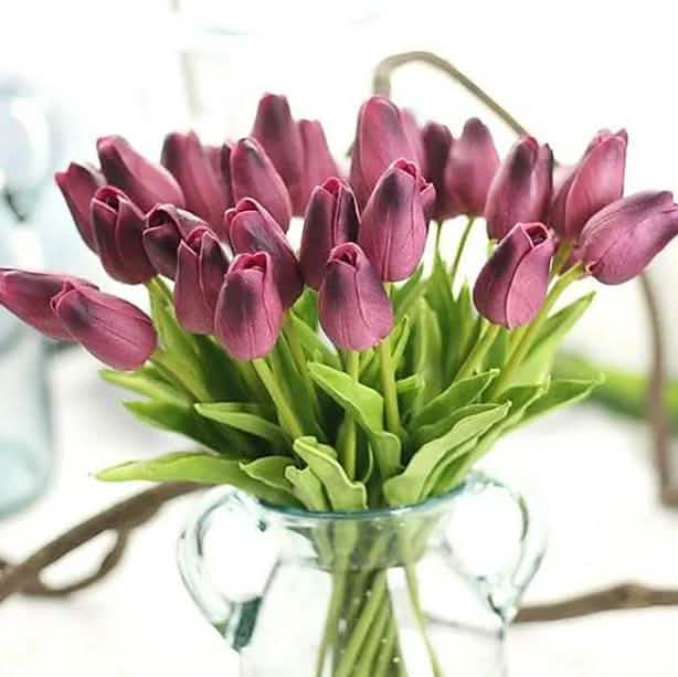 10-Pieces: PU Modern Style Bouquet Tabletop Flower Bouquet by DailySale