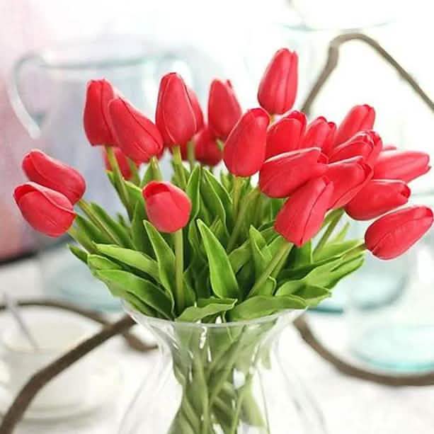 10-Pieces: PU Modern Style Bouquet Tabletop Flower Bouquet by DailySale