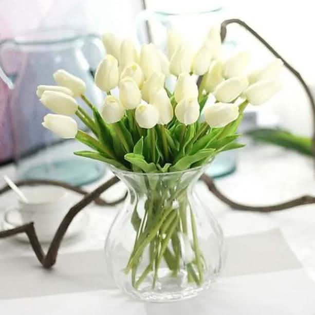 10-Pieces: PU Modern Style Bouquet Tabletop Flower Bouquet by DailySale